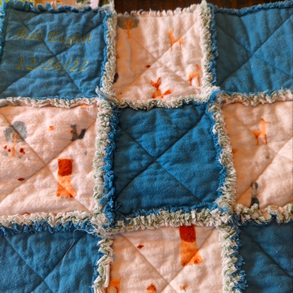 New baby rag quilt